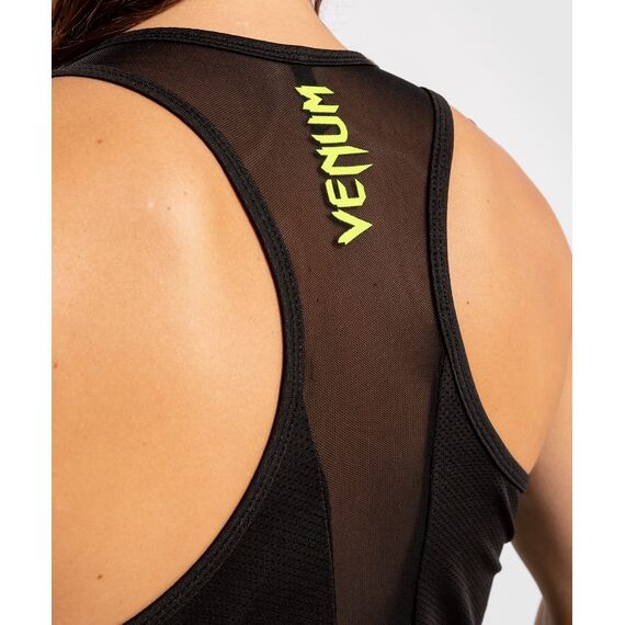 Venum Tecmo Tank Top  - For Women - Black/Neo Yellow, Colour: Schwarz, Size: S, 6 image