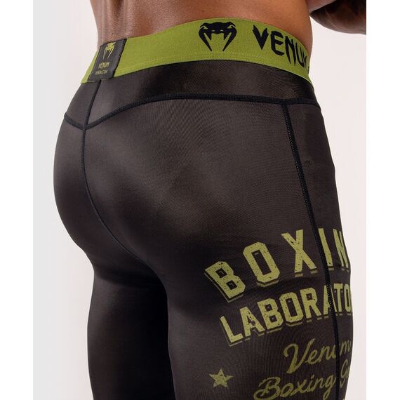 Venum Boxing Lab Compression Tights - Black/Green, Colour: Schwarz, Size: M, 6 image