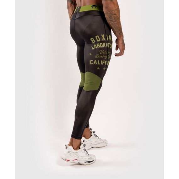 Venum Boxing Lab Compression Tights - Black/Green, Colour: Schwarz, Size: S, 3 image