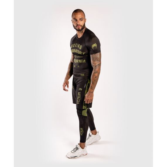 Venum Boxing Lab Compression Tights - Black/Green, Colour: Schwarz, Size: S, 5 image