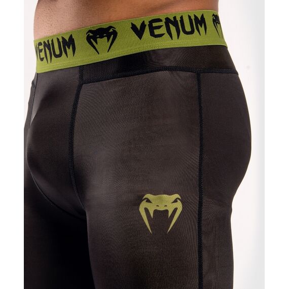 Venum Boxing Lab Compression Tights - Black/Green, Colour: Schwarz, Size: S, 8 image