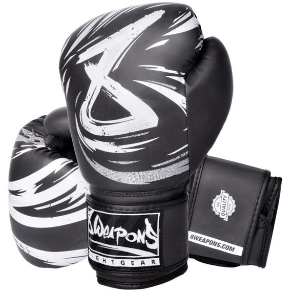 8 Weapons Boxing Glove - Strike, Colour: Schwarz, OZ: 16oz