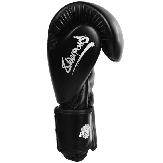 Boxing Gloves - Pure black 16 Oz, Colour: Schwarz, OZ: 16oz, 2 image