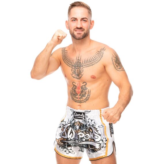 Shorts de Muay Thaï - Super Mesh - Samurai, Couleur: Dore, Taille ne pas utiliser: M, 3 image