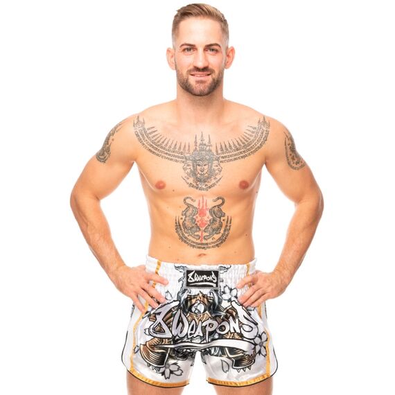 Shorts de Muay Thaï - Super Mesh - Samurai, Couleur: Or, Taille ne pas utiliser: XL, 5 image