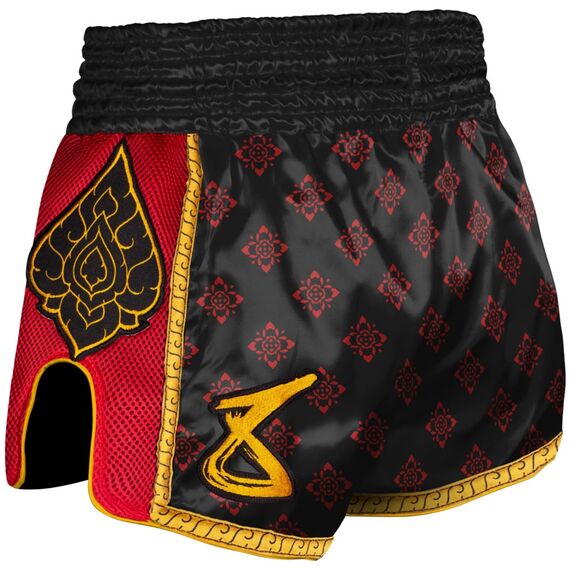 8 Weapons Muay Thai Shorts Super Mesh - Ancient, Colour: Rot, Size: XL, 2 image