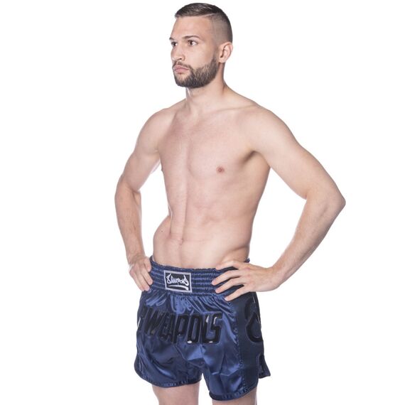 8 Weapons Muay Thai Shorts Super Mesh, Colour: Blue, Size: XL, 5 image