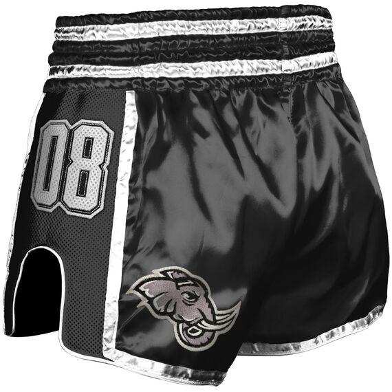 8 WEAPONS Muay Thai Shorts Super Mesh - Team 08 XXL, Taglia: 2XL, Colore: Nero, 2 image