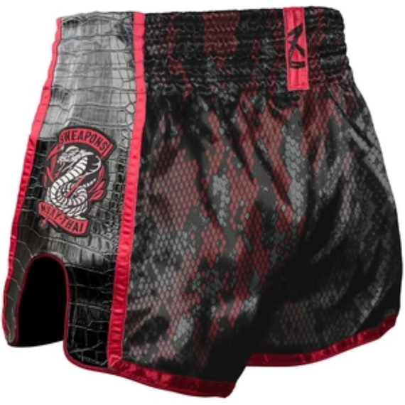 8 WEAPONS Muay Thai Shorts, Snake, red, M, Size: M, Colour: Rot, 2 image