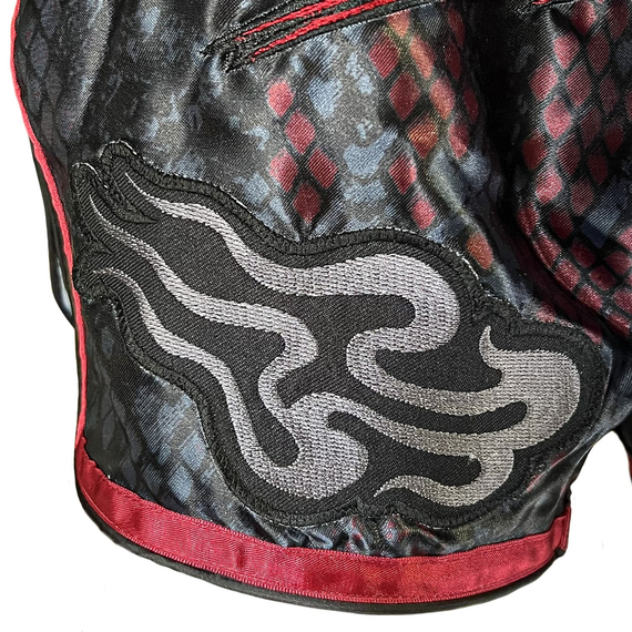 8 WEAPONS Muay Thai Shorts, Snake, red, M, Size: M, Colour: Rot, 6 image