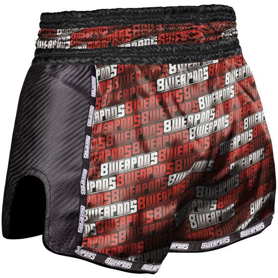 Muay Thai Shorts s Carbon - Matchmaker, Farbe: Rot, Grösse : M, 2 image