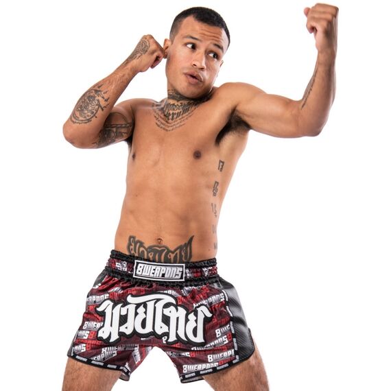 Shorts de Muay Thaï - Carbon - Matchmaker, Couleur: Rouge, Taille ne pas utiliser: XL, 5 image