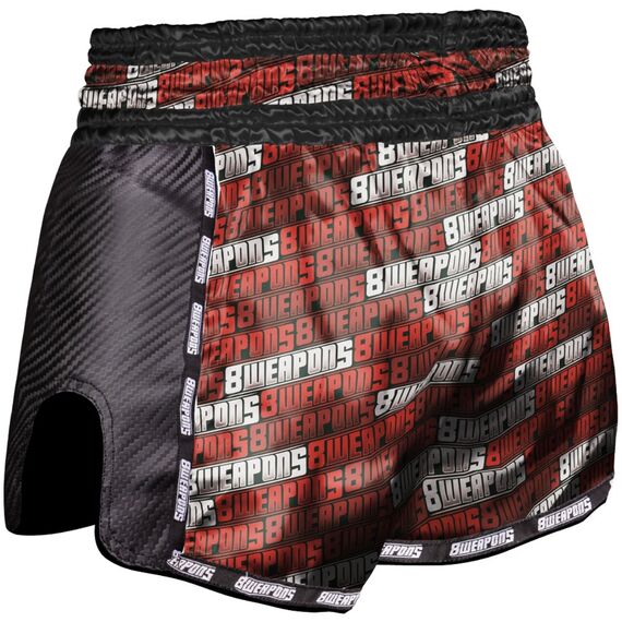 Muay Thai Shorts s Carbon - Matchmaker, Farbe: Rot, Grösse : XXL, 2 image