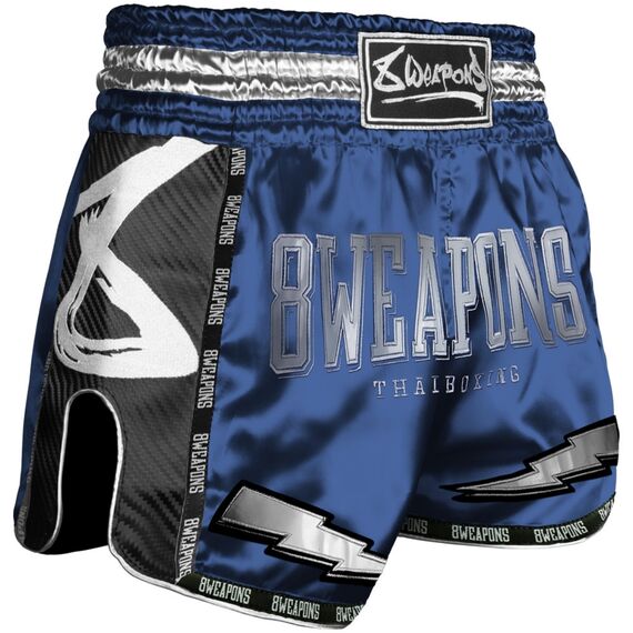 8 Weapons Muay Thai Shorts Carbon -  Crush, Colour: Blue, Size: S