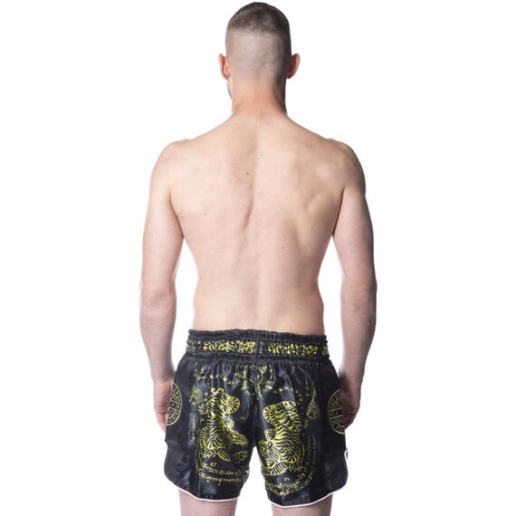 Shorts de Muay Thaï - Carbon - Sak Yant Tigers, Couleur: Jaune, Taille ne pas utiliser: L, 4 image