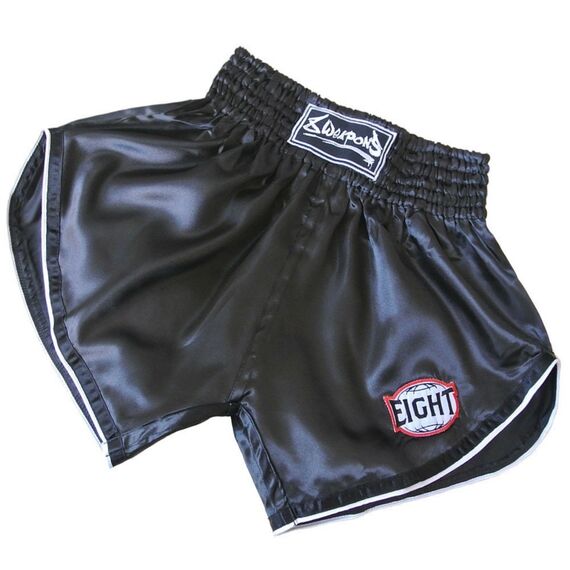 Shorts de Muay Thaï - Retrofight, Couleur: Noir, Taille ne pas utiliser: XXL