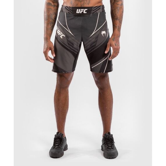 UFC Authentic Fight Night Men's Shorts - Long Fit, Colour: Schwarz, Size: S