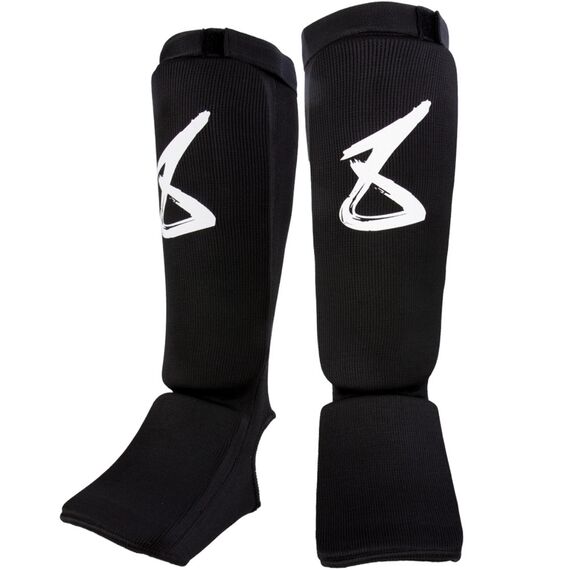 8 Weapons Shin Guards - S8, Size: L/XL, Colour: Schwarz, Size: L-XL