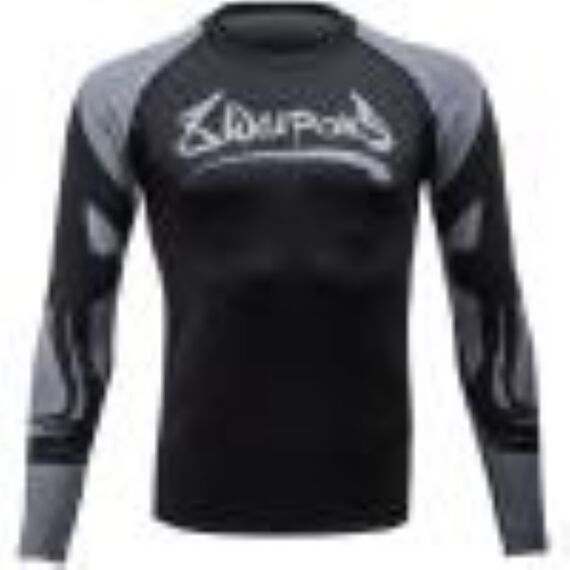 T-shirt de compression à manches longues - Big 8, Taille: XL, Couleur: Gris