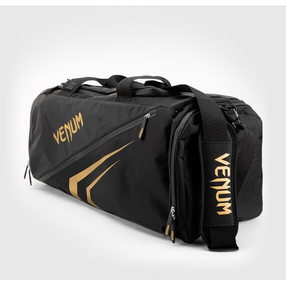 Venum Trainer Lite Evo Sports Bags  - Black/Gold, Colour: Schwarz, Volume: 63 l