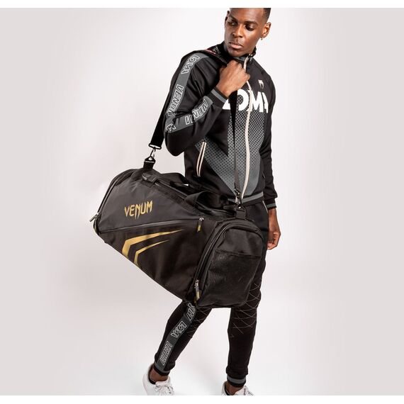 Venum Trainer Lite Evo Sports Bags  - Black/Gold, Colour: Schwarz, Volume: 63 l, 11 image
