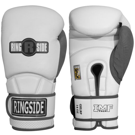 Ringside Gel Shock Safety Sparring Boxing Gloves, Farbe: Weiss, OZ: 18oz