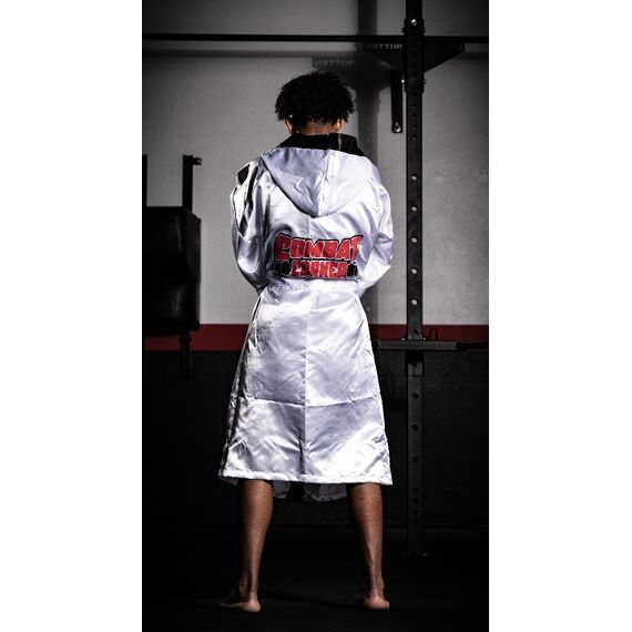 Cape de boxeur Ringside Combat Corner, Taille: L, Couleur: Blanc, 10 image