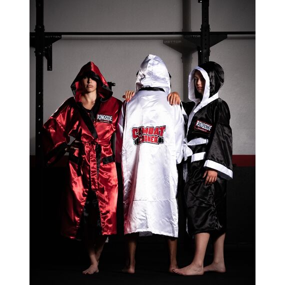 Cape de boxeur Ringside Combat Corner, Taille: L, Couleur: Blanc, 9 image