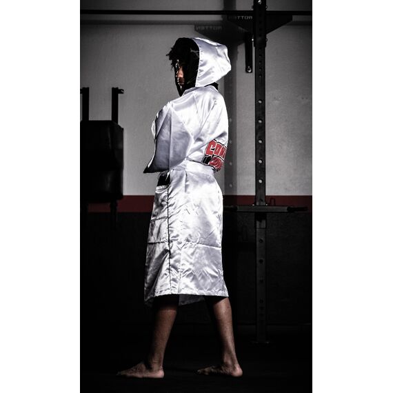 Cape de boxeur Ringside Combat Corner, Taille: L, Couleur: Blanc, 7 image