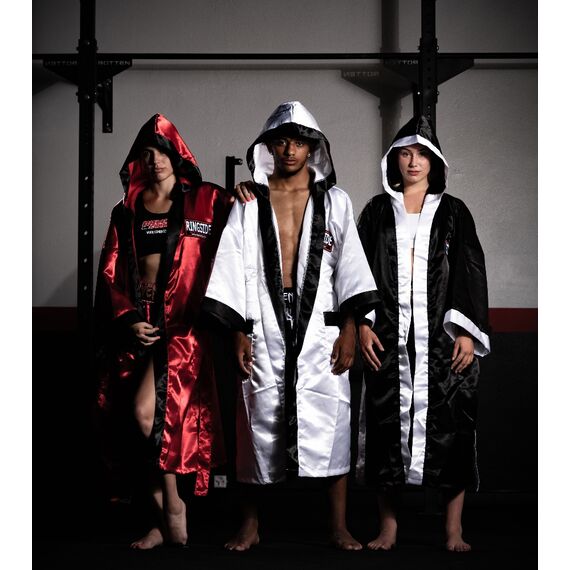 Cape de boxeur Ringside Combat Corner, Taille: L, Couleur: Blanc, 3 image