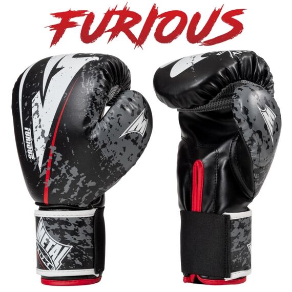 Furious Boxhandschuhe, Farbe: Schwarz, OZ: 12oz, 2 image