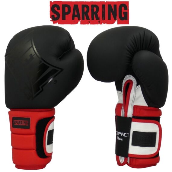 Gant Sparring Noir/Rouge/Blanc 14 Oz, Colour: Schwarz, OZ: 14oz, 2 image