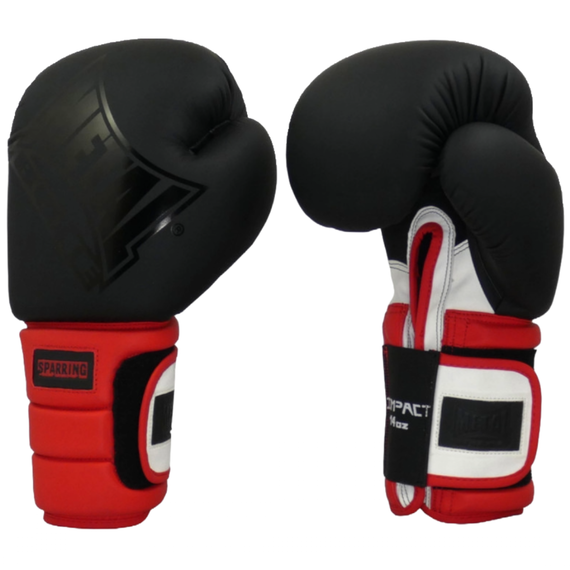 Gant Sparring Noir/Rouge/Blanc 16 Oz, Couleur: Noir, OZ: 16oz