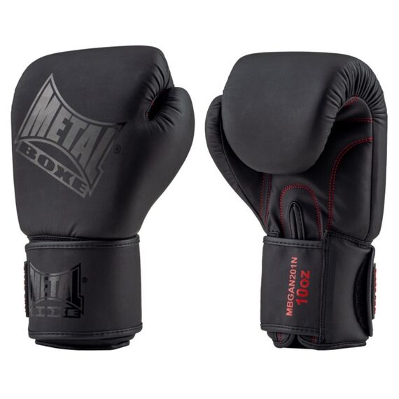 Black Thai Boxhandschuhe, Farbe: Schwarz, OZ: 10oz