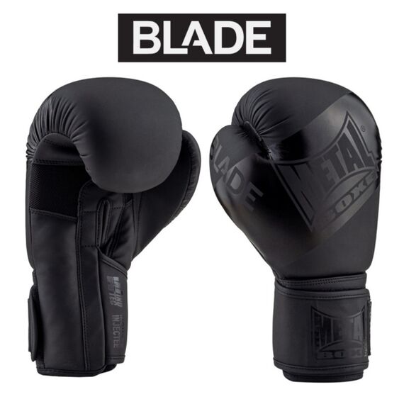 Blade Black is Black Boxing Gloves, Colour: Schwarz, OZ: 12oz, 2 image