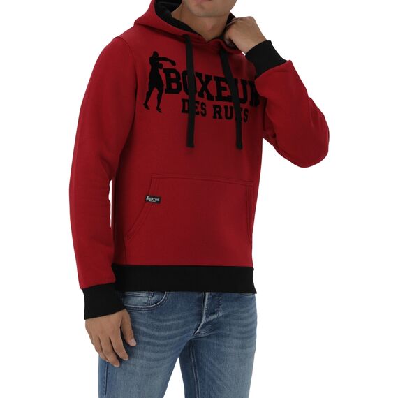 Kapuzen-Sweatshirt, Bekleidungsgrösse: L, Farbe: Bordeau