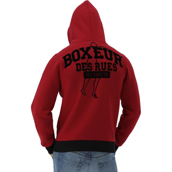Kapuzen-Sweatshirt, Bekleidungsgrösse: L, Farbe: Bordeau, 3 image