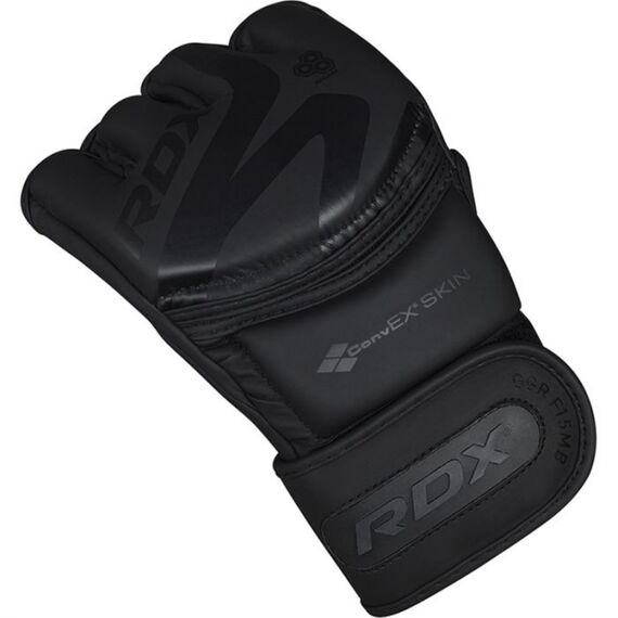 RDXGGR-F15MB-S-Grappling Glove F15 Matte Black-S