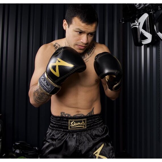 Boxing Gloves - Premium black-gold 10 Oz, Colour: Schwarz, OZ: 10oz, 12 image