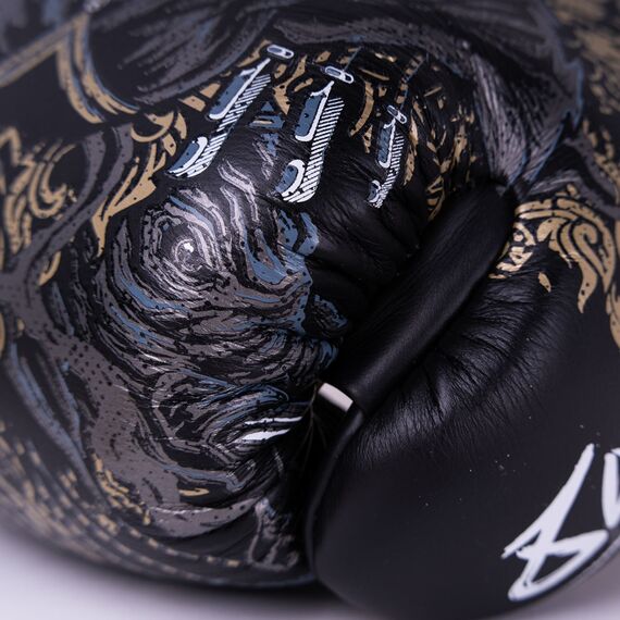 8 WEAPONS Boxing Gloves - Three Elephants 2.0 black-gold 10 Oz, Colour: Schwarz, OZ: 10oz, 8 image