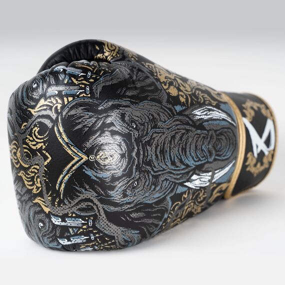 8 WEAPONS Boxing Gloves - Three Elephants 2.0 black-gold 14 Oz, Colour: Schwarz, OZ: 14oz, 13 image