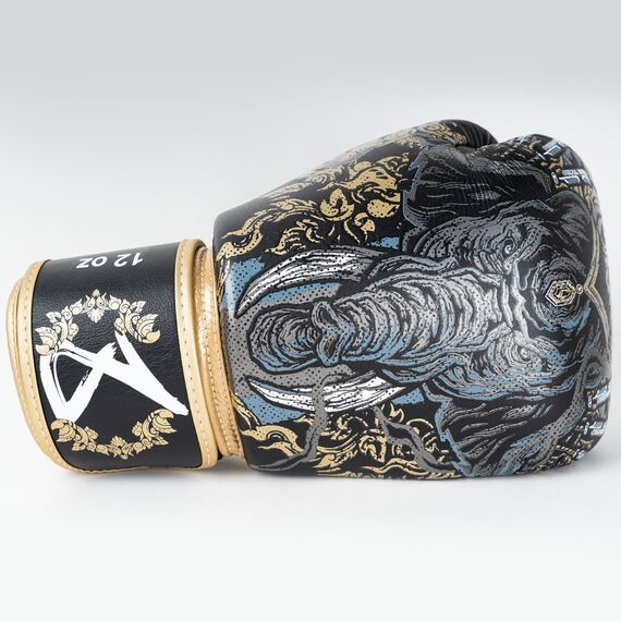 8 WEAPONS Boxing Gloves - Three Elephants 2.0 black-gold 14 Oz, Colour: Schwarz, OZ: 14oz, 14 image