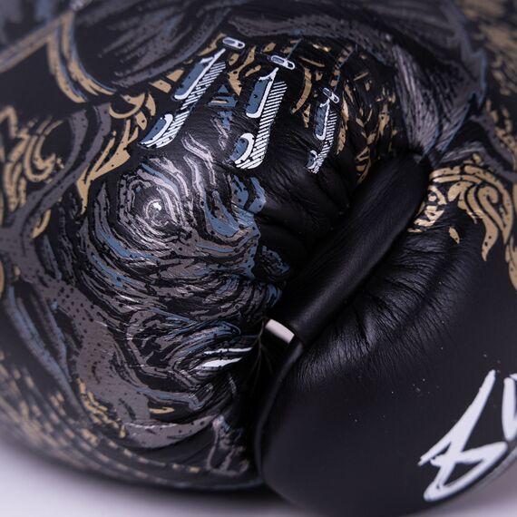 8 WEAPONS Boxing Gloves - Three Elephants 2.0 black-gold 14 Oz, Colour: Schwarz, OZ: 14oz, 8 image