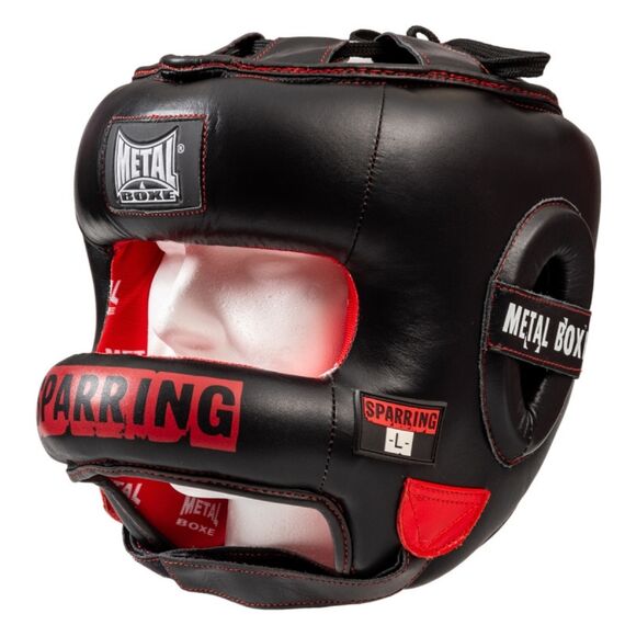 Sparring Boxing Helmet, Size: M, Colour: Schwarz, Size: M