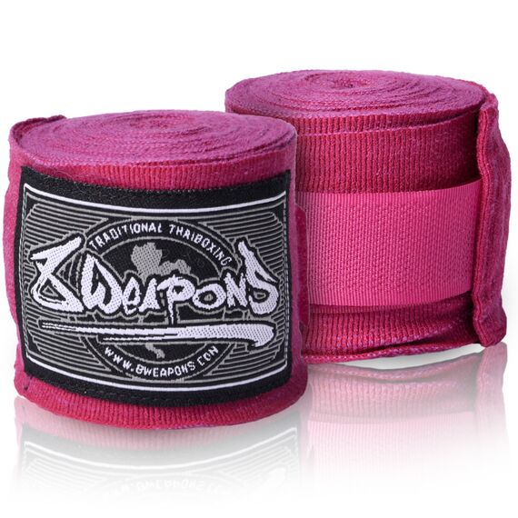 8 Weapons Handwraps semi-elastic, Colour: Rosa, Length: 5.0m