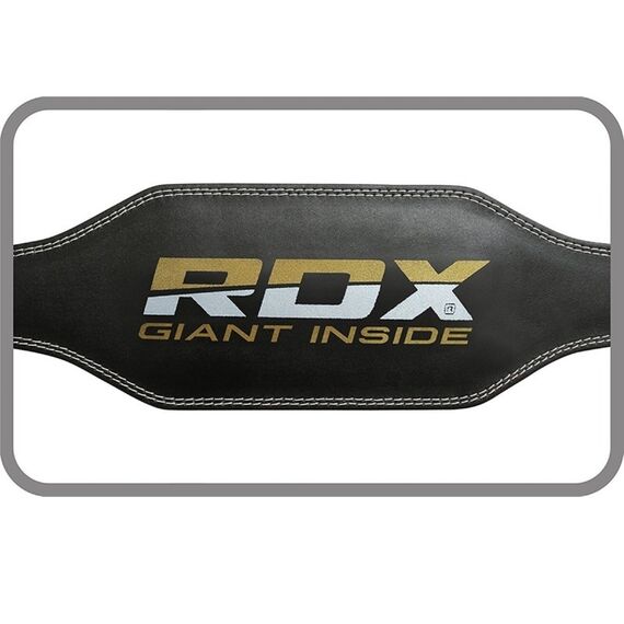 RDXWBS-6RB-XL-RDX 6 Inch Padded Leather Weightlifting Fitness Gym Belt