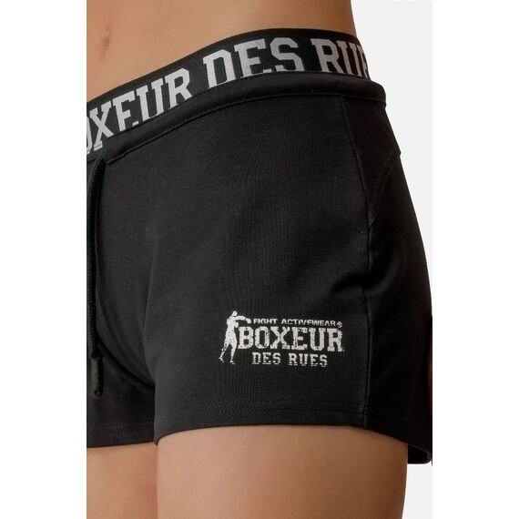 Curved Hem Essential Shorts, Size: M, Colour: Schwarz, 3 image