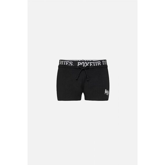Curved Hem Essential Shorts, Size: M, Colour: Schwarz, 4 image