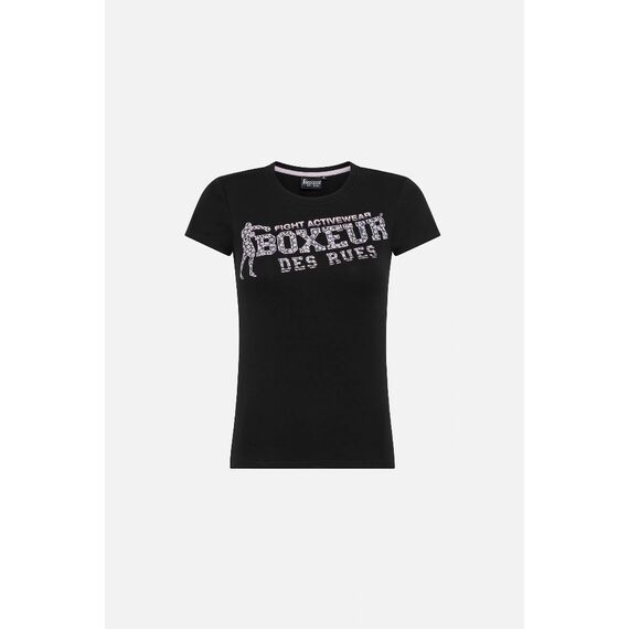 Front Logo Round Neck T-Shirt, Bekleidungsgrösse: M, Farbe: Schwarz, 4 image
