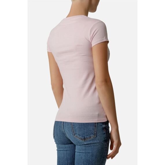 Front Logo Round Neck T-Shirt, Size: L, Colour: Rosa, 3 image